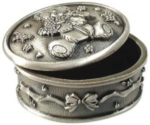 Dacapo Silver Smyckeskrin oval med nalle