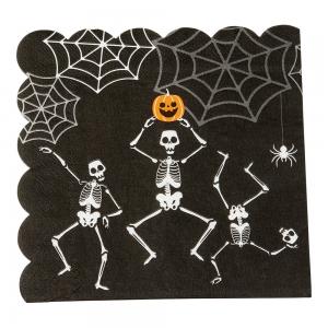 Servetter Halloween Dansande Skelett 16-pack