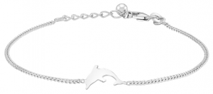 Nordahl Andersen Silverarmband med delfin, 17cm