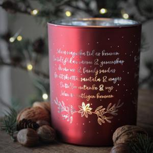 Ljuslykta Julens magiska tid, från Majas lyktor säljs till förmån för Barncancerfonden