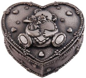Dacapo Silver Smyckeskrin hjärta med nalle