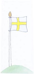 Dacapo Silver Kort Svensk Flagga - Lena Lindahl