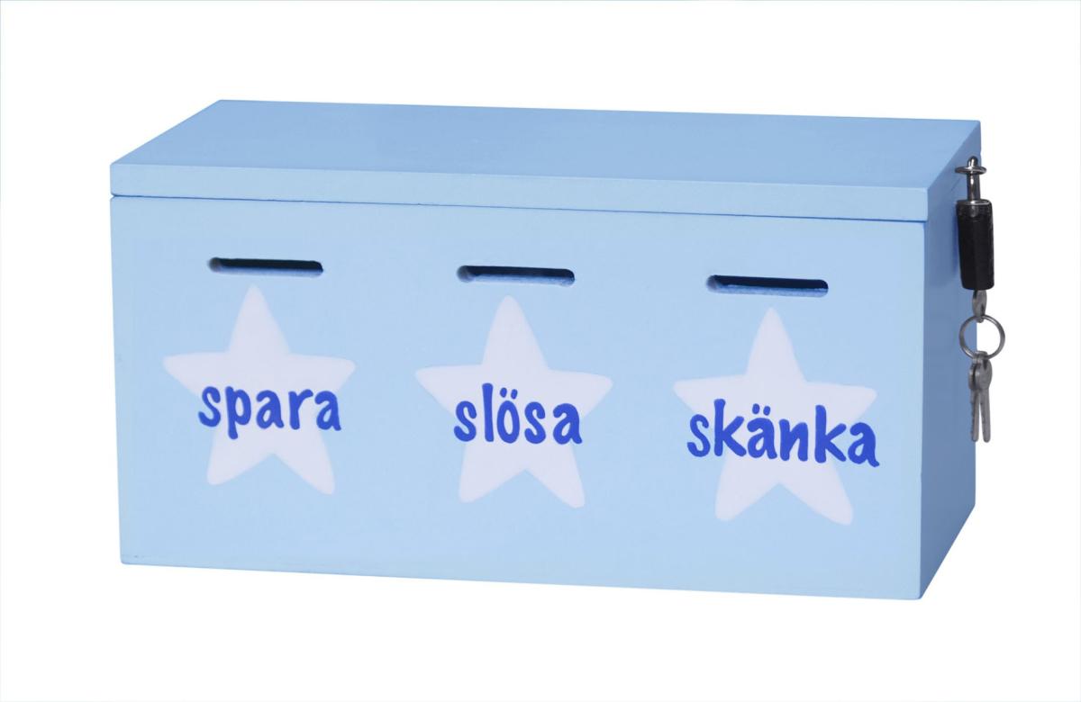 Sparbössa Spara-Slösa-Skänka från Kids Concept