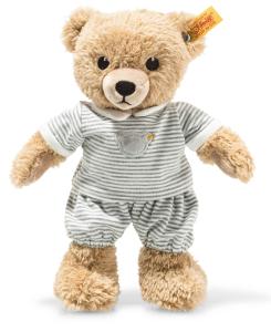 Nalle med grå pyjamas, sleep well, 25cm, Steiff nalle säljs på Presenteriet.se