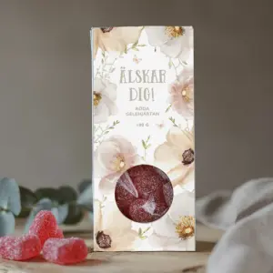 &Auml;lskar Dig Gel&eacute;hj&auml;rtan fr&aring;n Majas lyktor s&auml;ljs till f&ouml;rm&aring;n f&ouml;r Barncancerfonden