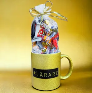 Mugg L&auml;rare med godis