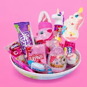 P&aring;sk&auml;gg Enh&ouml;rning med skoj och godis (18cm)