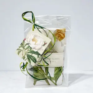 Presentset Vit Pion, i cellofan - Sköna Ting