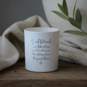 Ljuslykta Good Friends, från Majas lyktor säljs till förmån för Barncancerfonden