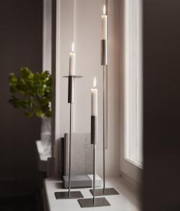 Ljusstake borstad metall - Ernst Kirchsteiger