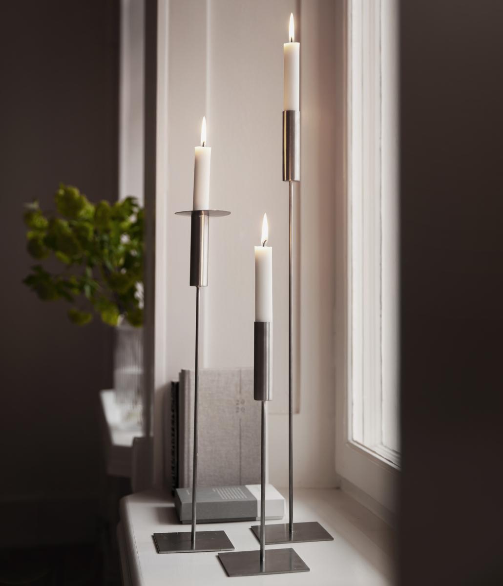 Ljusstake borstad metall - Ernst Kirchsteiger