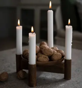Adventsljusstake Trä (mörk) - Ernst Kirchsteiger