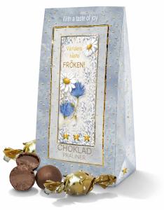 V&auml;rldens b&auml;sta Fr&ouml;ken, bl&aring; ask - Lyxiga chokladpraliner