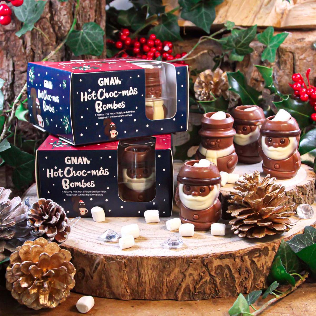 Gnaw Hot Choc Bomb Tomtar och Snögubbar - varm choklad