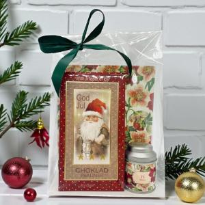Presentset Jul i cellofan (Praliner, te och disktrasa) 