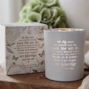 Ljuslykta Till Dig som g&ouml;r skillnad, fr&aring;n Majas lyktor s&auml;ljs till f&ouml;rm&aring;n f&ouml;r Barncancerfonden