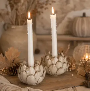 Ljuslykta Hildur, beige - A Lot Decoration