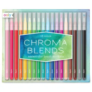 Chroma Blends Watercolor Markers från Ooly säljs på Presenteriet.se