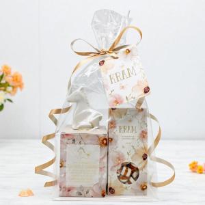 Presentset Kram i cellofan (Karameller, lyckofigur & kort)