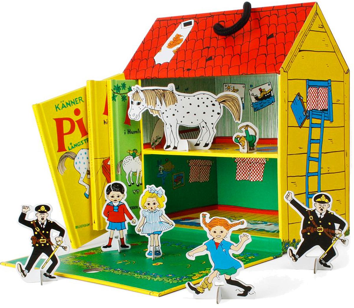Villa Villekulla med Pippi-böcker från Micki leksaker