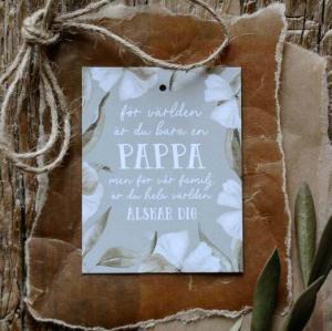 Kort Pappa, Vita blommor, från Majas lyktor säljs till förmån för Barncancerfonden