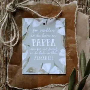 Kort Pappa, Vita blommor, från Majas lyktor säljs till förmån för Barncancerfonden