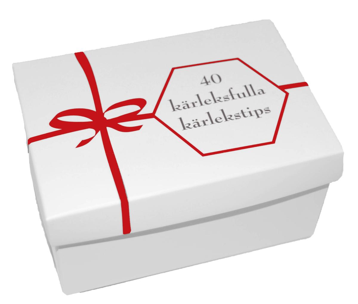 40 kärleksfulla kärlekstips, presentask med romantiska kärlekstips