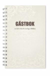 G&auml;stbok - en fyll-i-bok f&ouml;r trevliga tillf&auml;llen