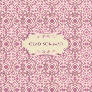 Kort, Glad sommar, rosa