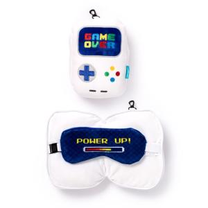 Resekudde med sovmask Game Over
