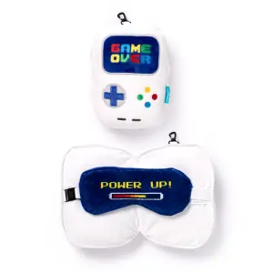 Resekudde med sovmask Game Over