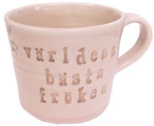 Mugg Världens bästa fröken från Puss Puss Company