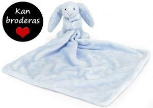 Jellycat Bashful Kanin Snuttefilt, blå - Jellycat