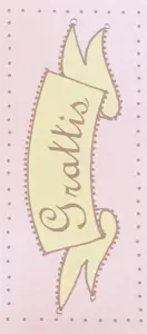 Dacapo Silver Kort Grattis, rosa - Lena Lindahl