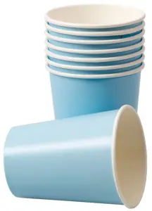 Hisab/Joker Pappersmuggar, ljusbl&aring;, 8p