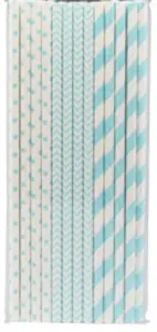 Hisab/Joker Sugr&ouml;r i papper ljusbl&aring; mix, 24p