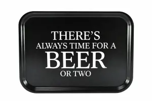 Bricka Time for a beer, 27x20cm