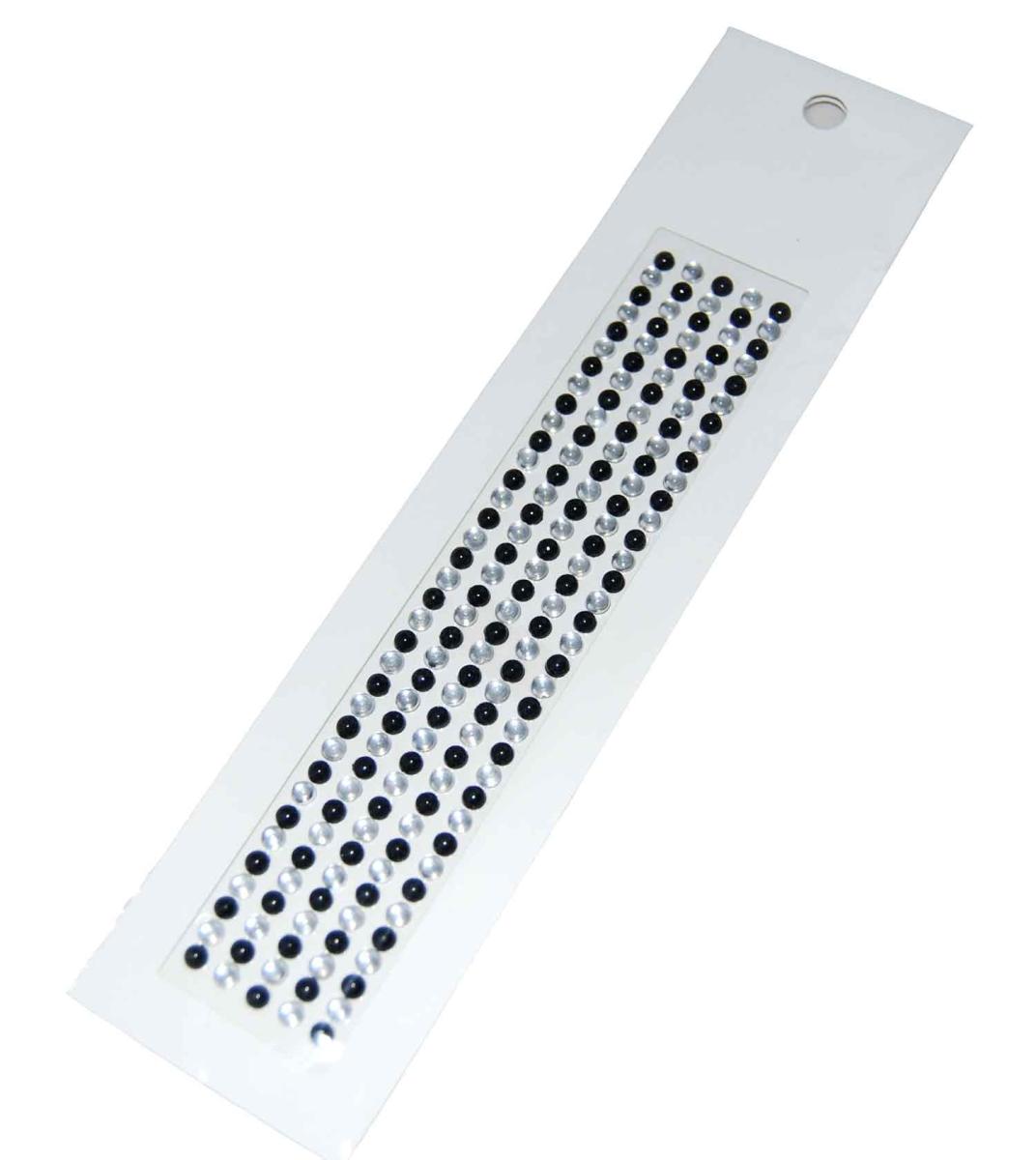  Rhinstenar Silver/Svart