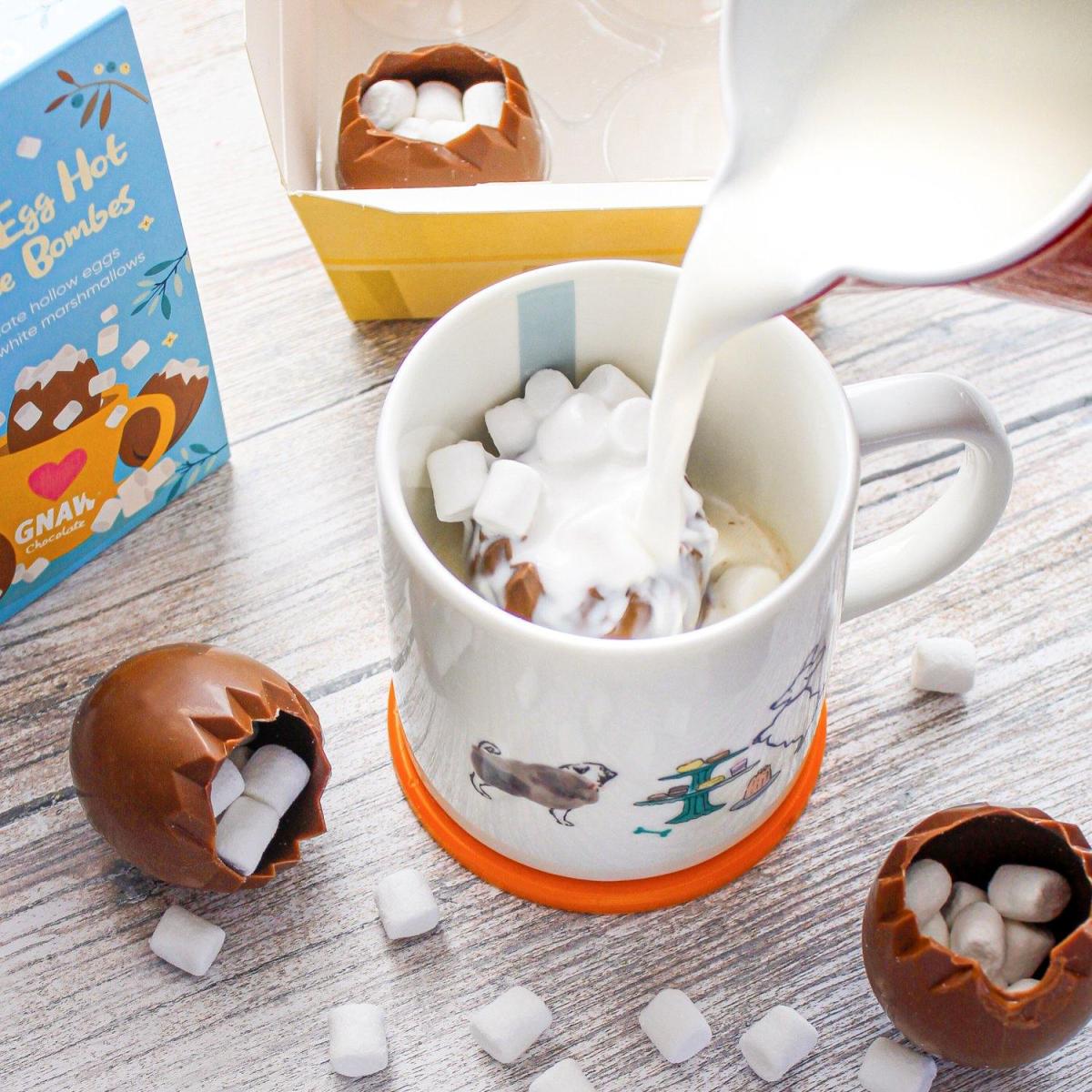 Cracked egg - varm choklad