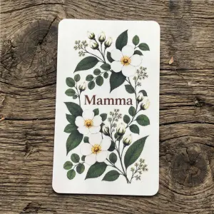 Paketkort Mamma, 5,5 x 9cm