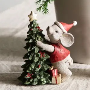 Mus med Julgran juldekoration - A Lot Decoration