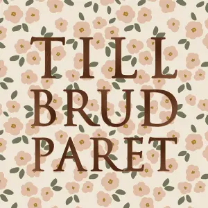 Kort Till Brudparet (flerfärgad, folierad text)