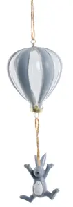 Dekoration Feline (kanin i ballong), grå, från Lene Bjerre