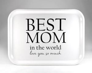 Bricka Best Mom, 27x20cm