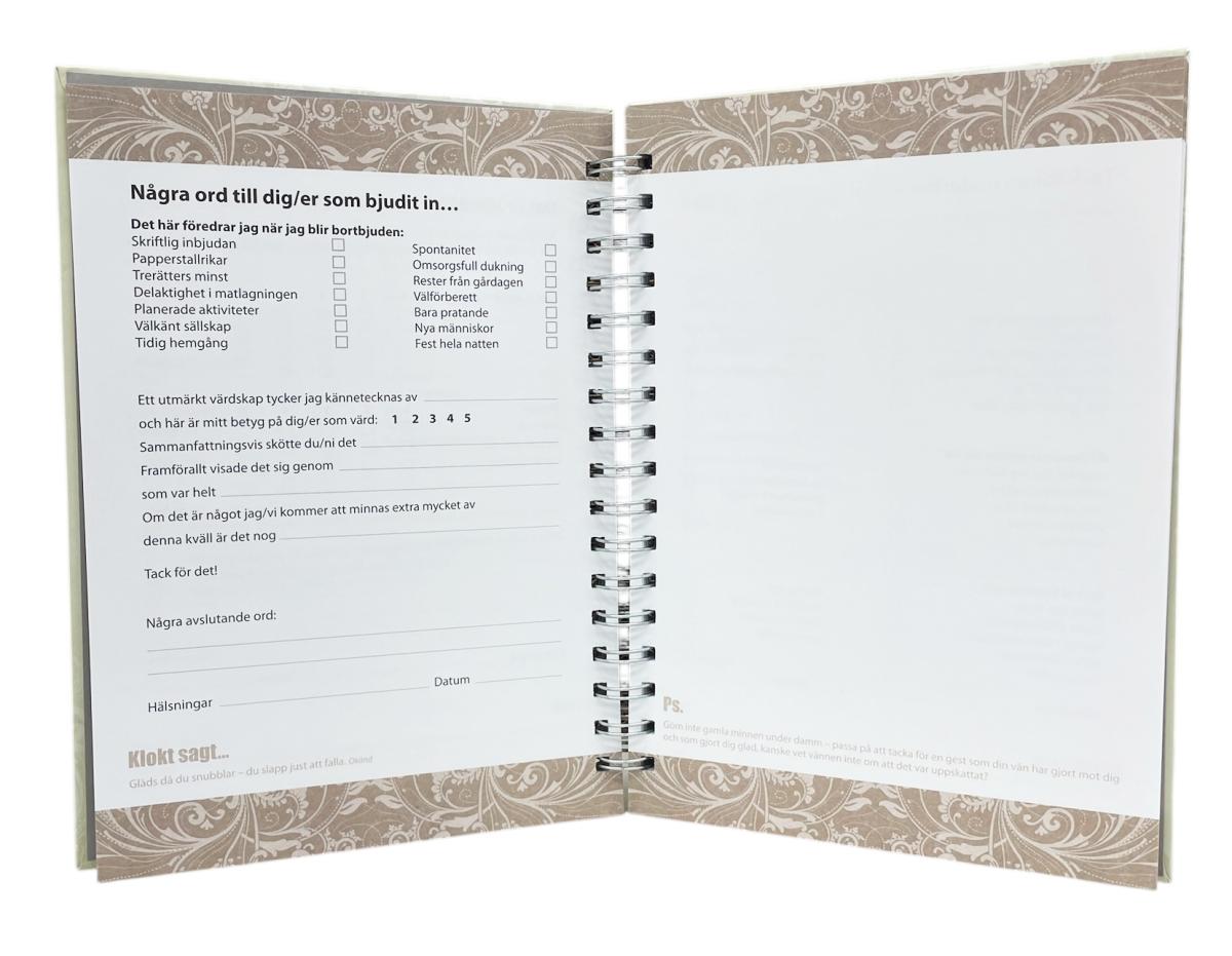 Gästbok - en fyll-i-bok för trevliga tillfällen