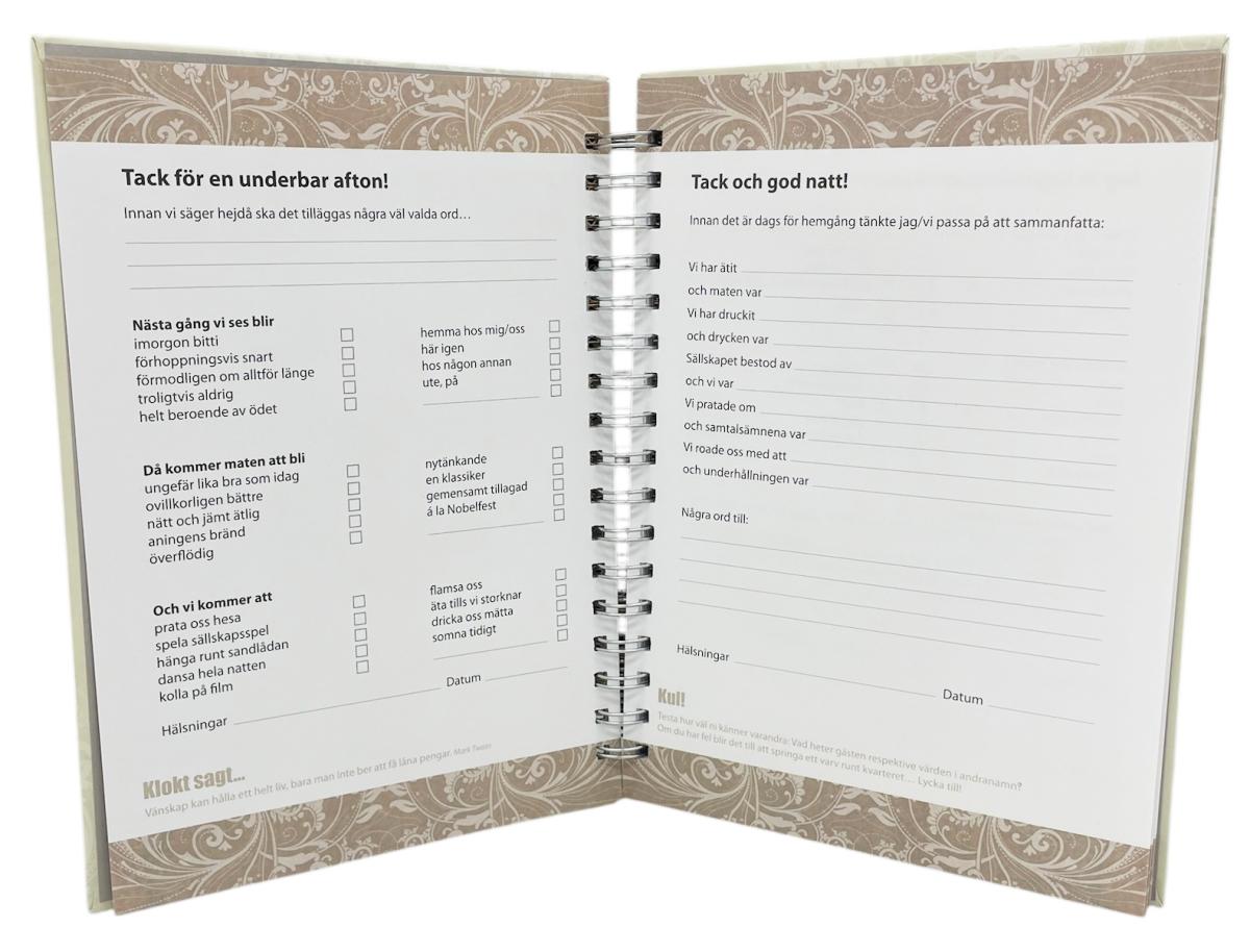 Gästbok - en fyll-i-bok för trevliga tillfällen