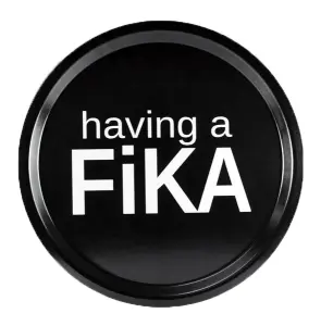 Bricka Having a fika, rund 31cm