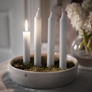 Adventsljusstake, ljusskål glaserad sand - Ernst Kirchsteiger