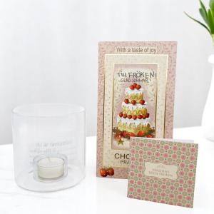 Presentset Fröken (ljuslykta, praliner och kort)