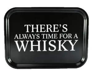 Bricka Time for a whisky, 27x20cm